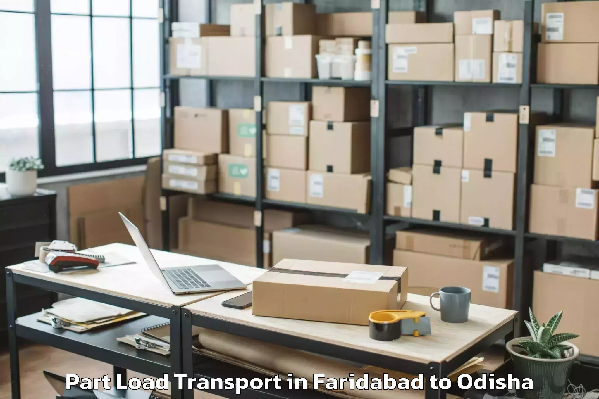 Leading Faridabad to Bada Barabil Part Load Transport Provider